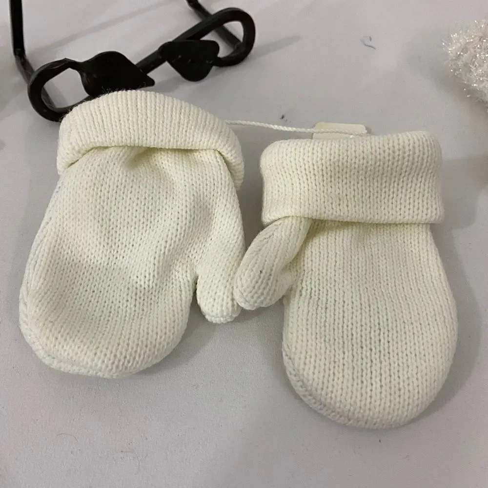 NWT Snowman Mitten Ornament and Knitted Mitten Ornaments
